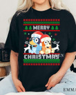 Bluey Ugly Christmas – Sweatshirt, T-Shirt
