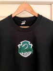 Slytherin House Malfoy Harry Potter Embroidered Sweatshirt - Western Meowdy