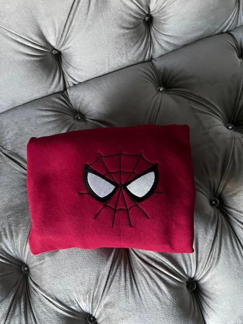 Embroidered Spiderman Sweatshirt