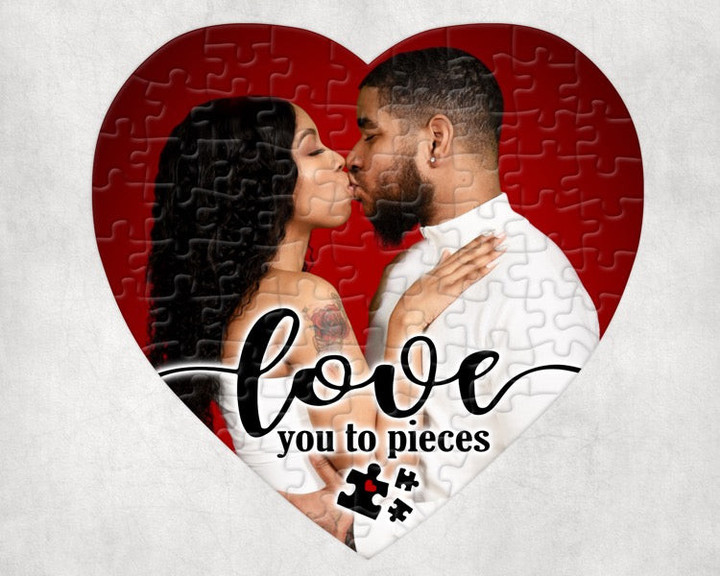 "Love You To Pieces" Puzzle - Valentines Day Gift - Keepsake