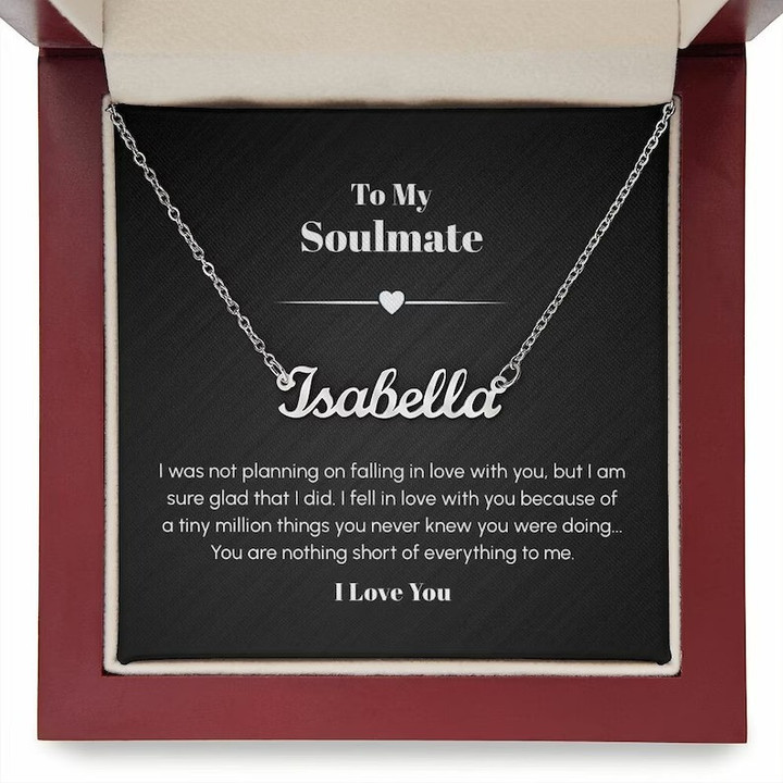 Custom Name Necklace Valentines Day Gift