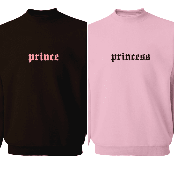 Prince & Princess Matching Sweatshirts