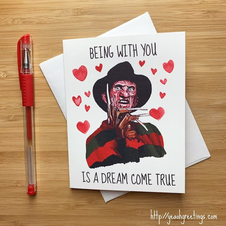 Cute Freddy Love Valentine Card