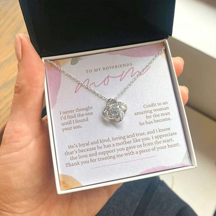 Mother's day gift To Boyfriend's Mom Thanks Necklace