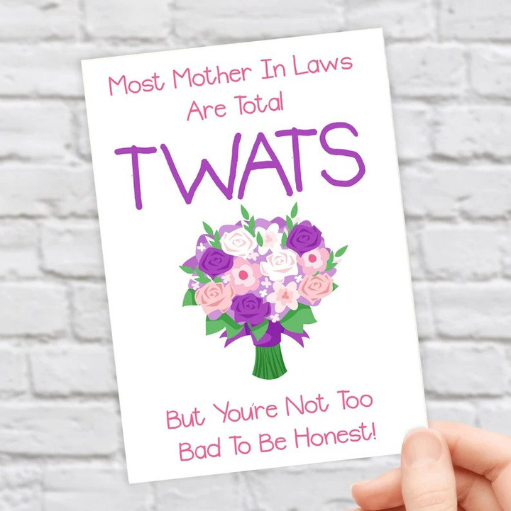 Mother In Law Funny Card For Mothers Day