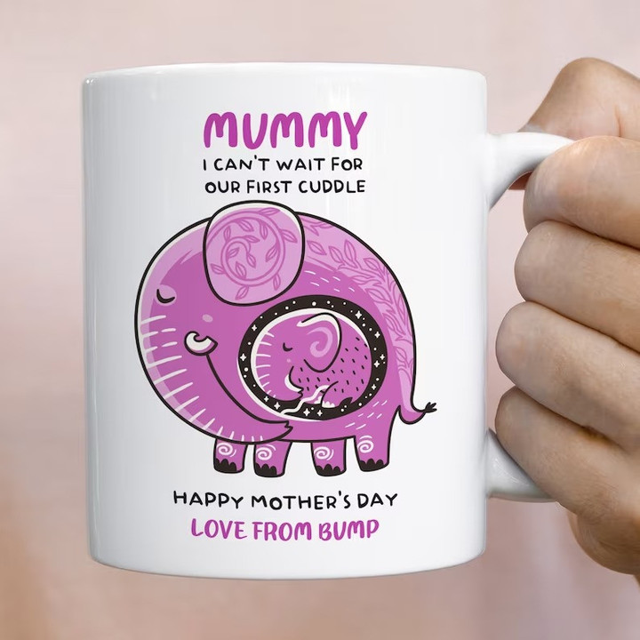 Mother's Day Gift, Pregnant Mom First Mother's Day Mug