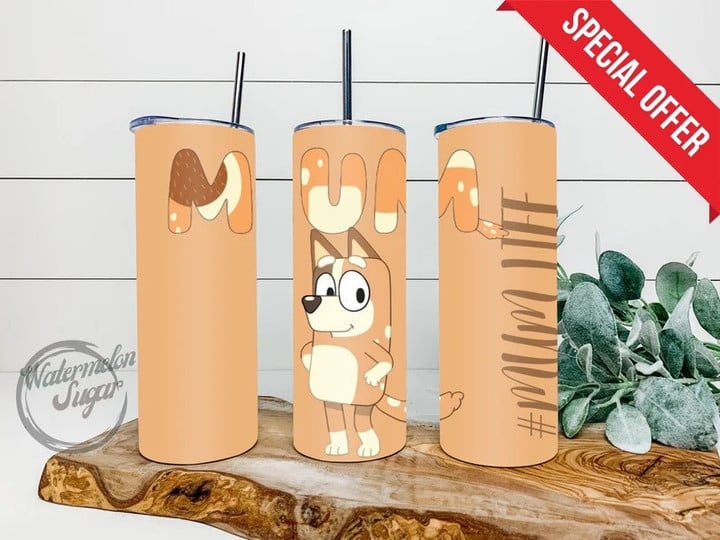 Mother's Day Bluey Gift for Mom Tumbler