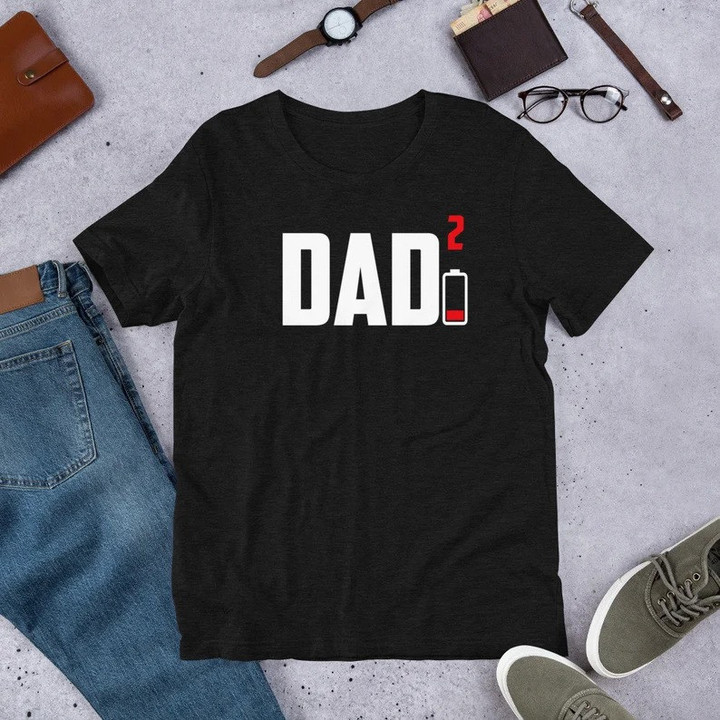 Dad of Two 2 Squared Tshirt