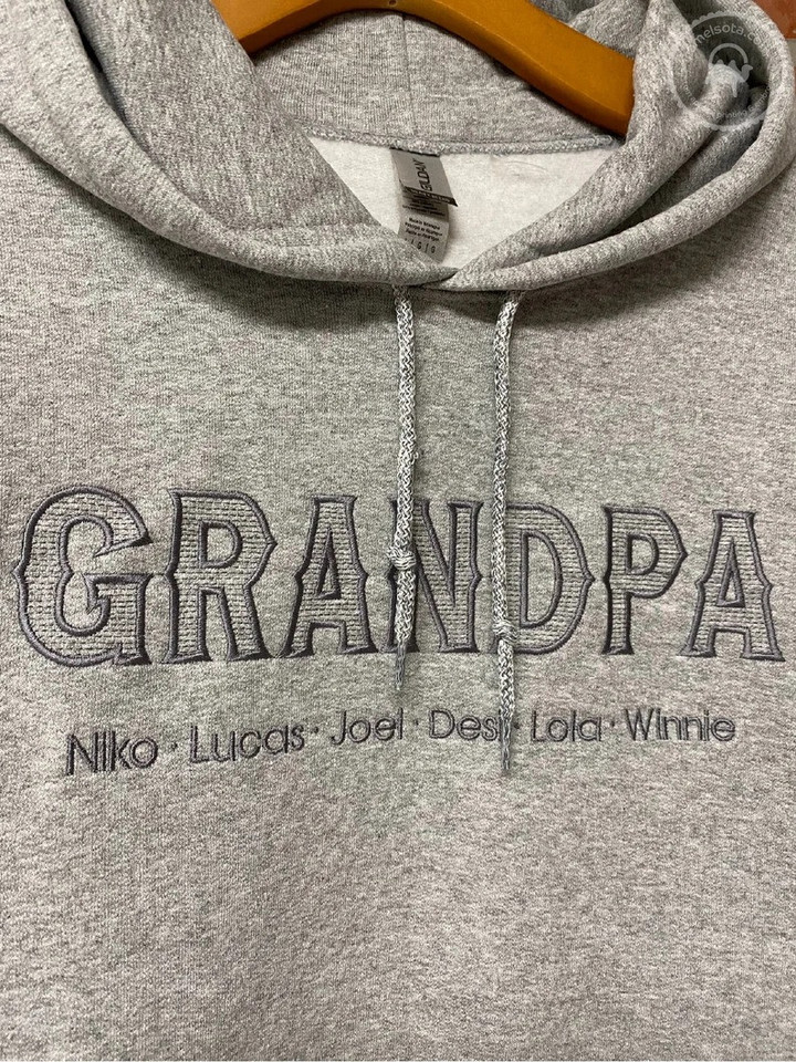 Embroidered Grandma Grandpa Dad Mom