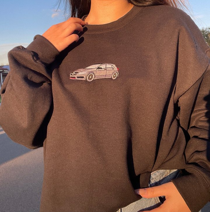 CUSTOM Embroidered Car Sweatshirt