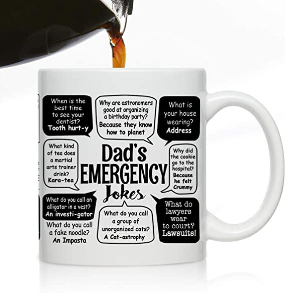 Coffee Mug for Dad- Dad Jokes