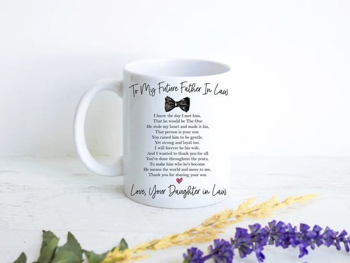 Future Father In Law Mug, Father of the Groom Gift from Bride