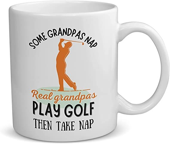 Funny Golf mug for Papa from Grandchildren