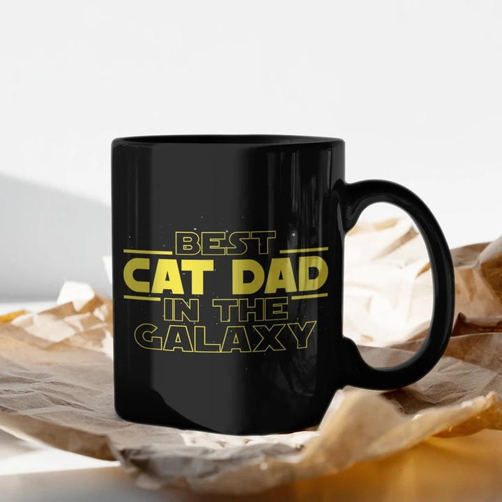 Best Cat Dad In The Galaxy Cat Lover Gift Mug