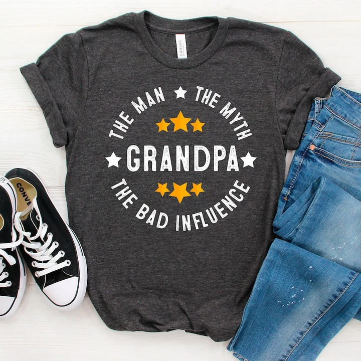 Grandpa The Man The Myth The Legend Shirt, Funny Gift for granddad, Grandpa Tee