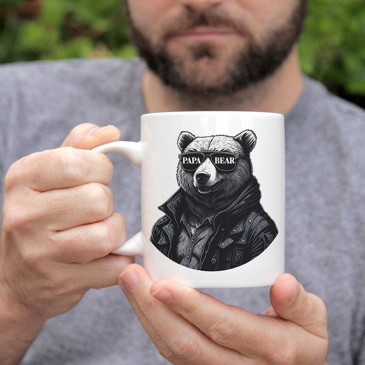Fathers Day Gift, first time dad gift Papa Bear Mug