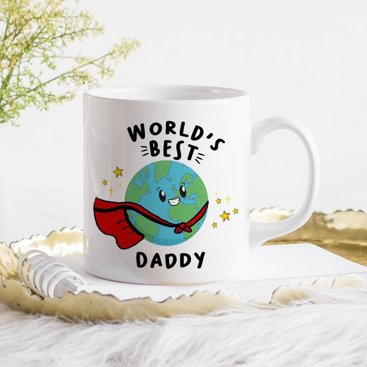 World's best daddy mug / Super hero dad gift