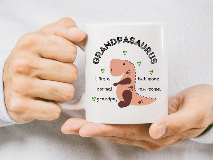 Grandpasaurus Mug Grandpa Dinosaur Mug Grandad Fathers Day Mug