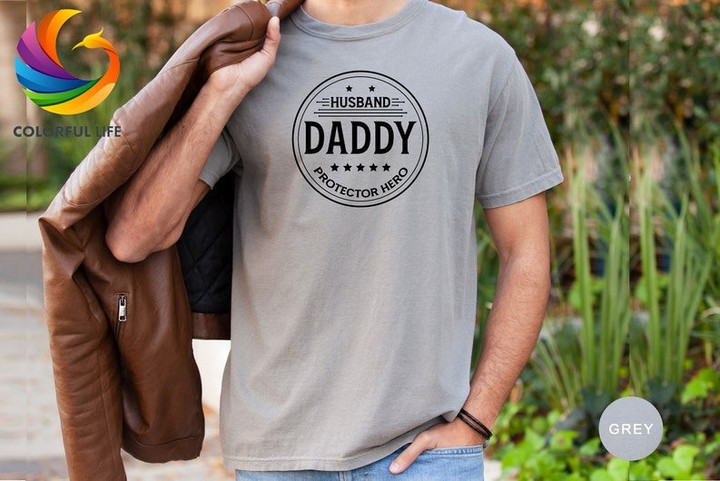 Husband Daddy Protector Hero Shirt, Fathers Day Gift, Fathers Day