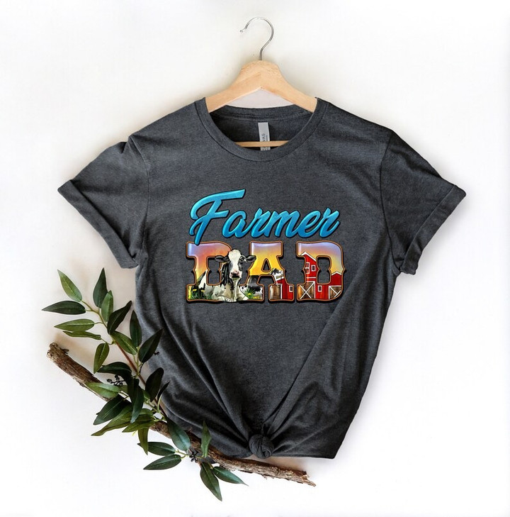 Farm Dad Shirt, Farming Shirt, Farmer Shirt, Farmer Grandpa Gift
