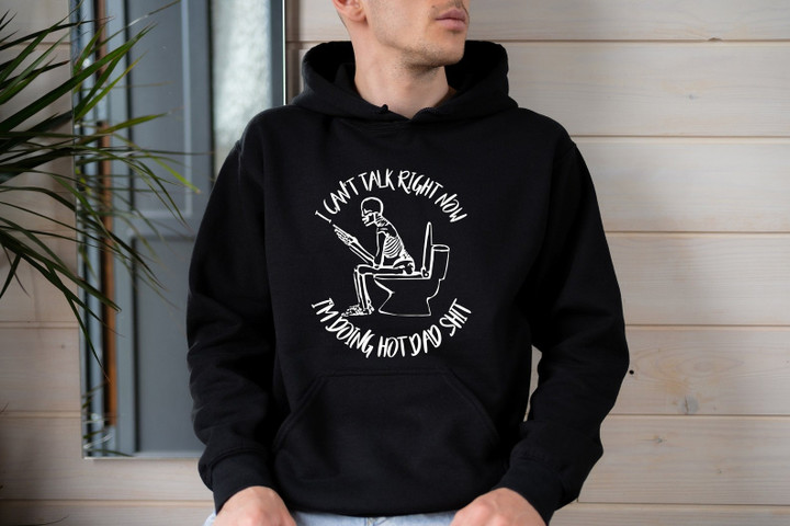Funny Dad Hoodie for Dad for Father's Day Gift, I Can't Talk Right Now Hoodie