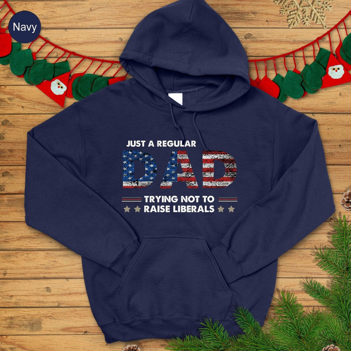 Funny American Dad Hoodie, Fathers Day Gift