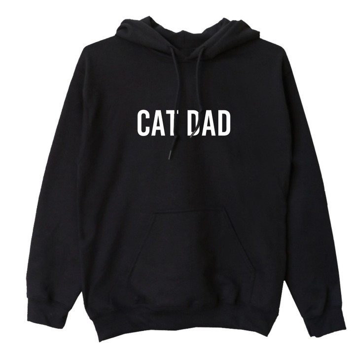 Cat Dad Hoodie, Cat Top, Cute Cat Dad Sweater, Father Cat Hoodie