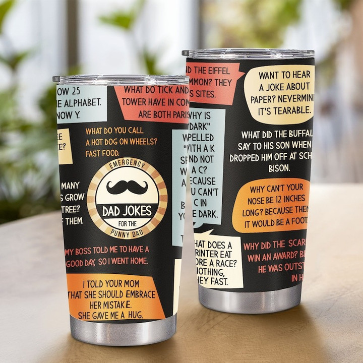 Funny Fathers Day Gifts, Dad Jokes Gifts, Dad Joke Tumbler, Best Dad Ever Tumbler