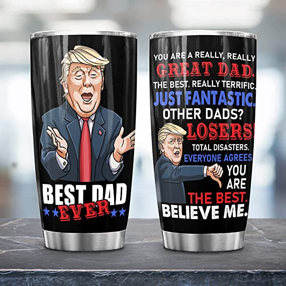 Tumbler With Lid Funny Gifts for Dad from Daughter