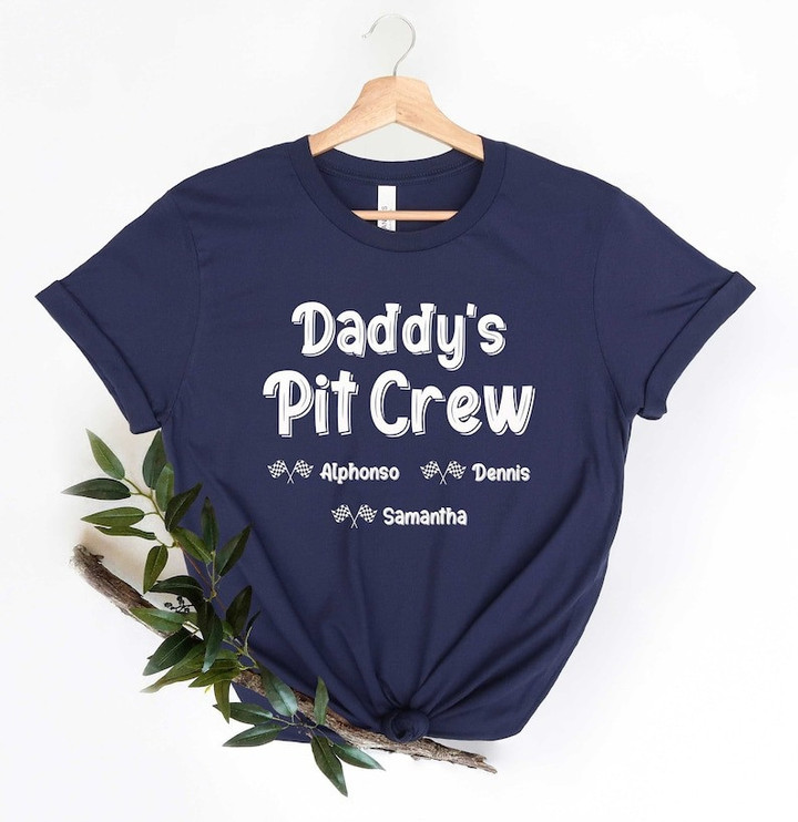 Personalized Daddy's Pit Crew Shirt, Custom Daddy's Pit Crew, Fathers Day Shirt
