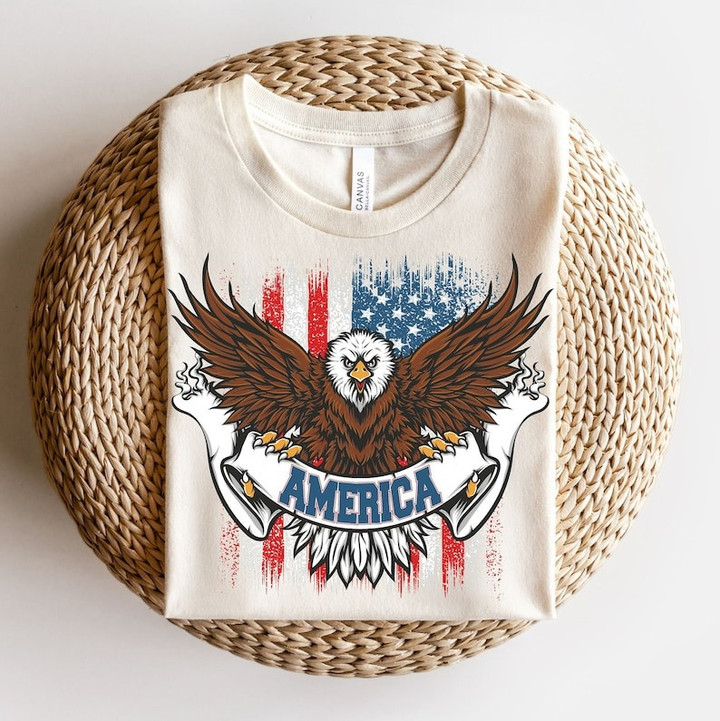 America Eagle Shirt, 4th of July Tee