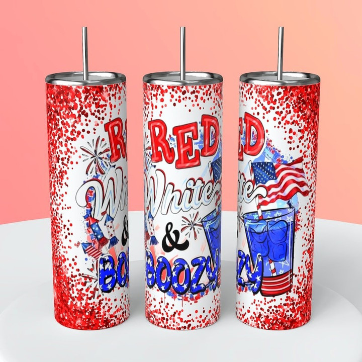 Red White and Boozy, Red white and Blue, 4th of july, July 4th, Independence Day, Freedom
