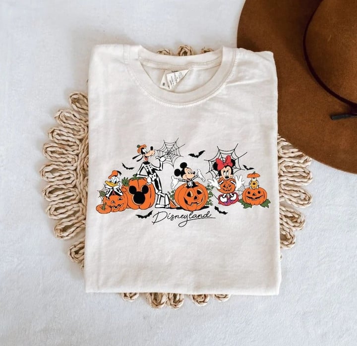 Spooky Mouse and Friends Shirt, Boo Halloween Shirt, Pumpkin Spooky Shirt