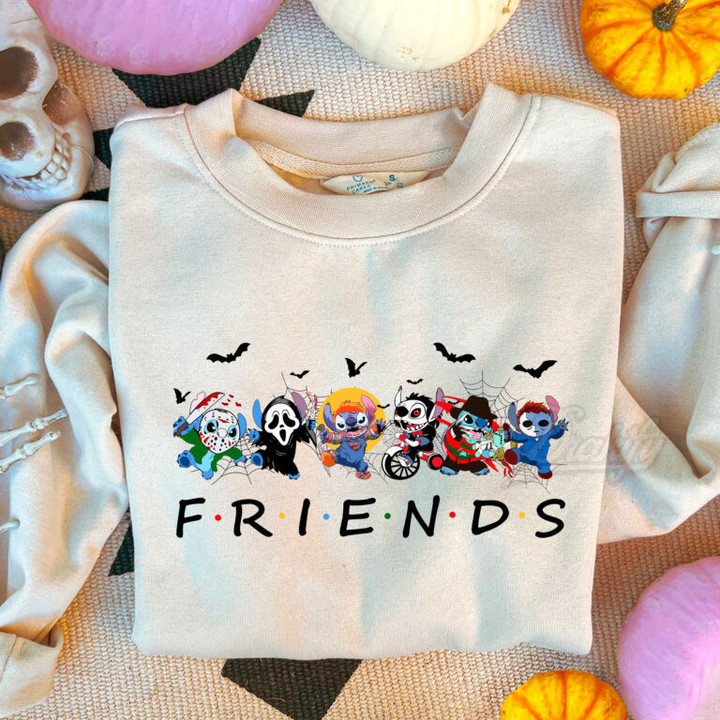 Stitch Horror Characters Halloween T-Shirt Sweatshirt