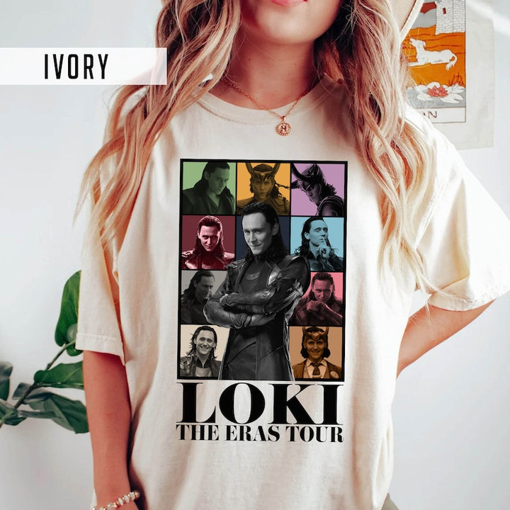 Loki The Eras Tour 2023 Shirt, Tom Hiddleston Shirt, Loki Shirt, Loki Helmet Tshirt, Marvel TV Series, Loki Thor, MCUTee,Marvel Gift For Fan
