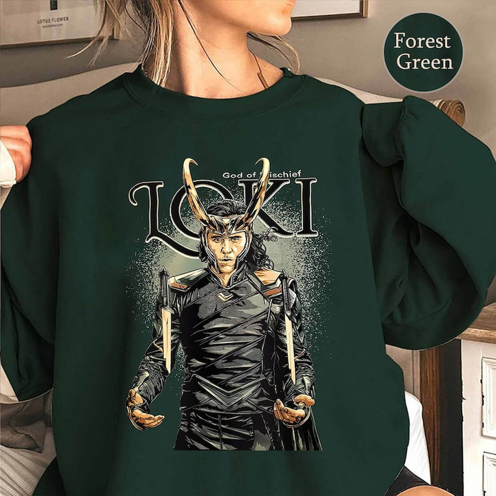Loki Laufeyson 965 AD Sweatshirt, God Of Mischief Shirt, Loki T Shirt, Avengers Superhero Shirt, Avengers Inspired shirt, Marvel Fan Gift