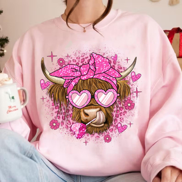 Heifer Valentine, Highland Cow Valentine Shirt