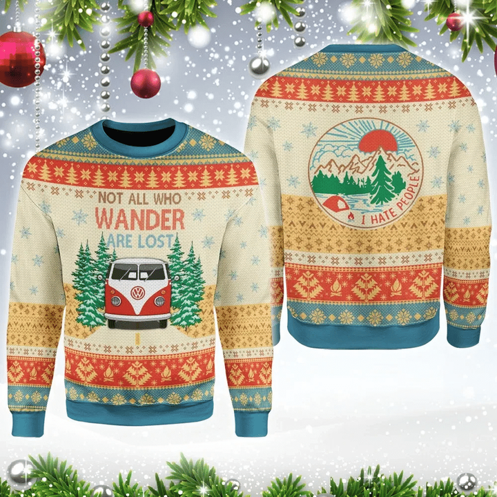 Not All Wonder Are Lost Ugly Christmas Sweater | For Men &amp; Women | Adult | US3098
