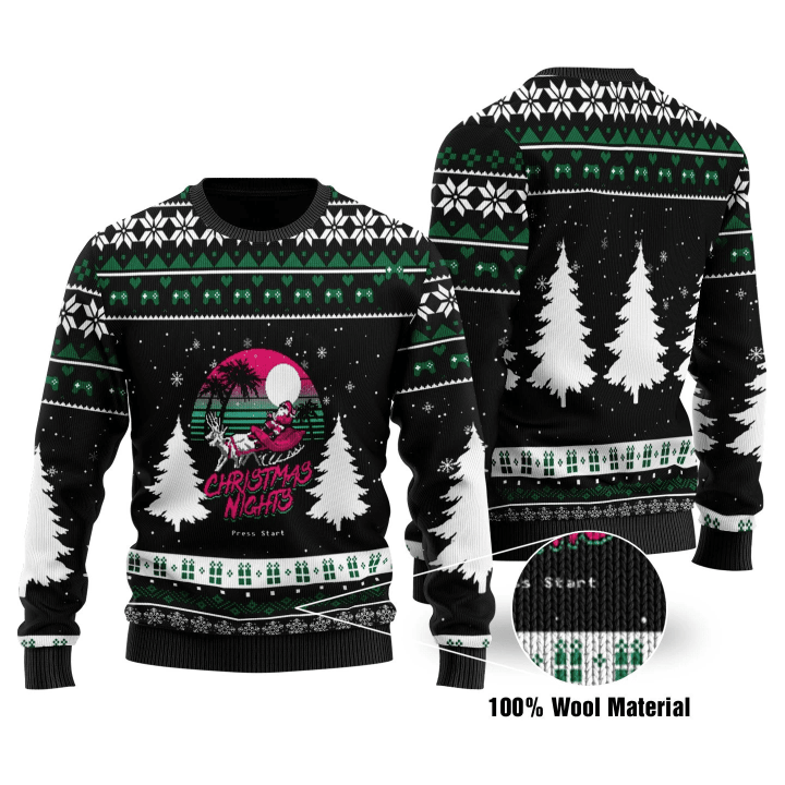 The Retro Vintage Ugly Christmas Sweater | For Men &amp; Women | Adult | US1656