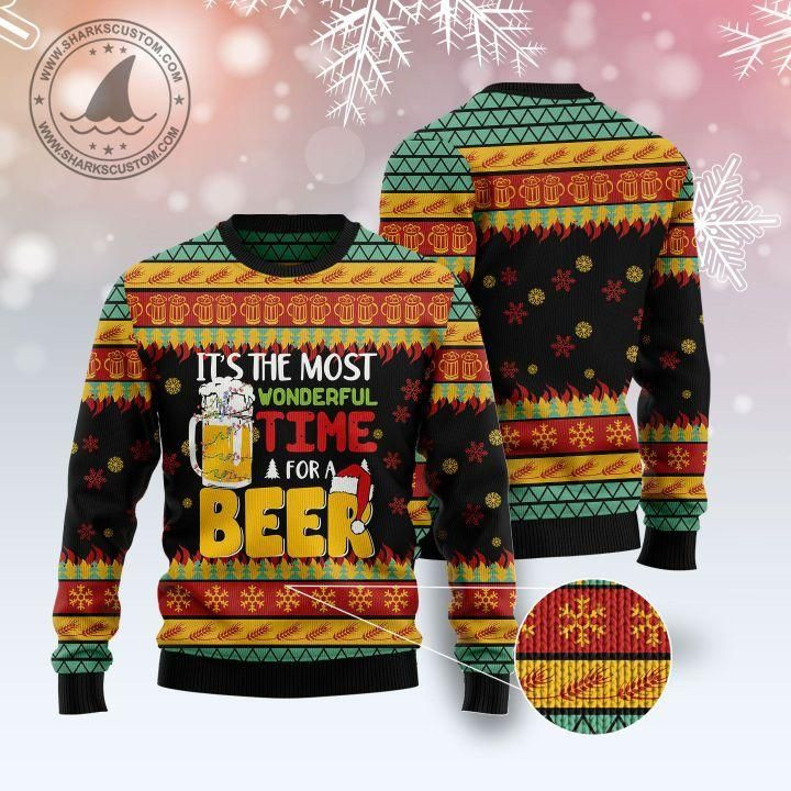 Beer Season Ugly Christmas Sweater | For Men &amp; Women | Adult | US1398