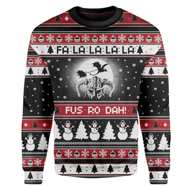 Fa La La La La Christmas Ugly Christmas Sweater | For Men &amp; Women | Adult | US3226