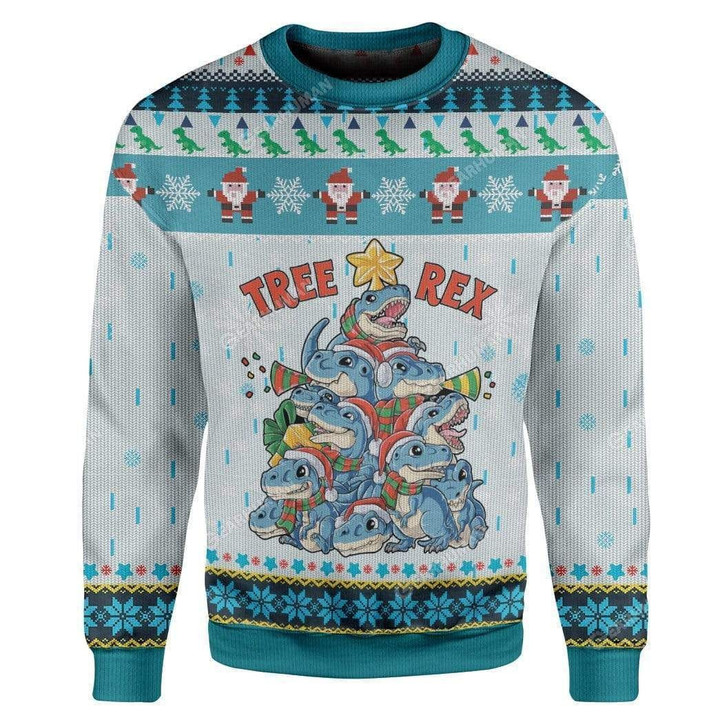 Tree Rex Ugly Christmas Sweater | For Men &amp; Women | Adult | US1822