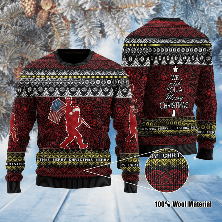 We Wish You A Merry Xmas Ugly Christmas Sweater | For Men &amp; Women | Adult | US1120