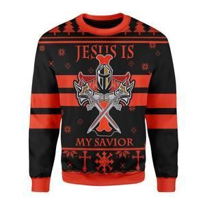 Knight Templar Ugly Christmas Sweater | For Men &amp; Women | Adult | US3351
