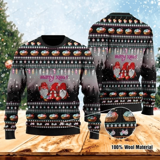 Three Gnomes For Crochet Lovers Ugly Christmas Sweater | For Men &amp; Women | Adult | US1304