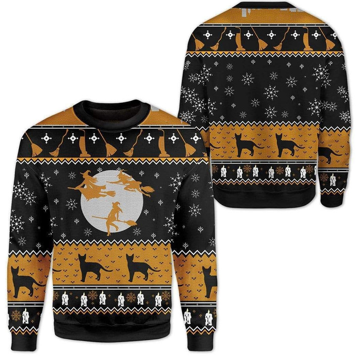 Witch Ugly Christmas Sweater | For Men &amp; Women | Adult | US3264