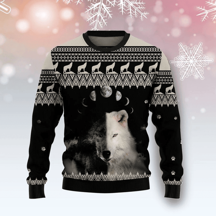 Wolf Ugly Christmas Sweater | For Men &amp; Women | Adult | US1920