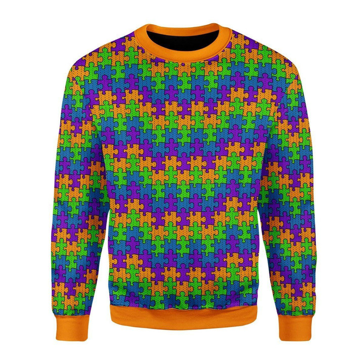 Autism Ugly Christmas Sweater | For Men &amp; Women | Adult | US3445