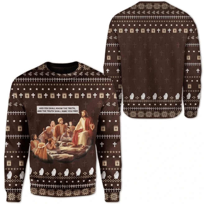 Jesus Ugly Christmas Sweater | For Men &amp; Women | Adult | US1336