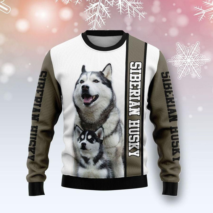 Rescued Siberian Husky Ugly Christmas Sweater | For Men &amp; Women | Adult | US1778
